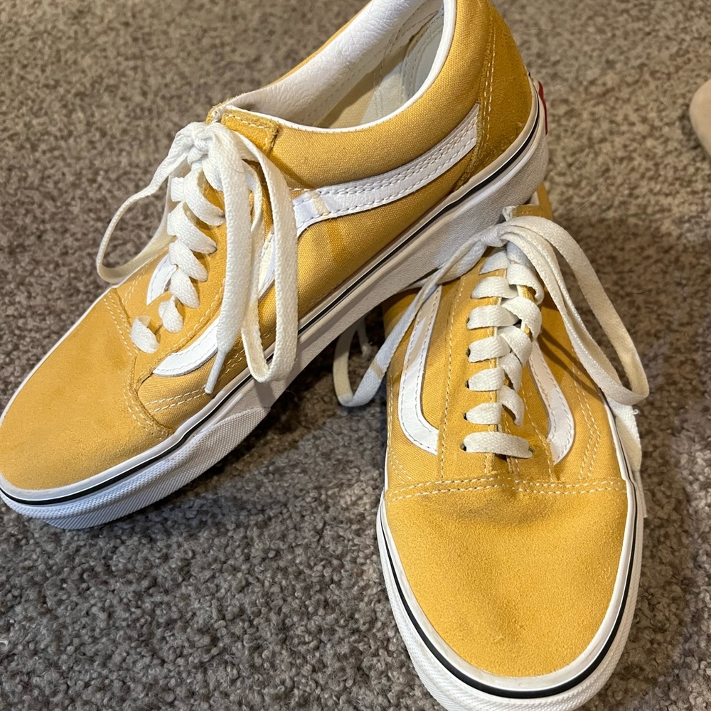 Yellow Vans sneakers